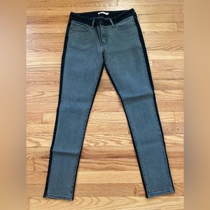 NWOT Levi’s 711 skinny two tone jeans